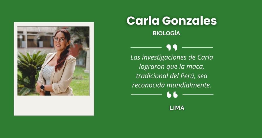 Carla Gonzales, referente limeña en biología