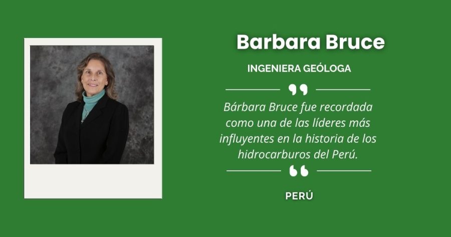 Bárbara Bruce, destacada ingeniera geóloga peruana, referente en hidrocarburos
