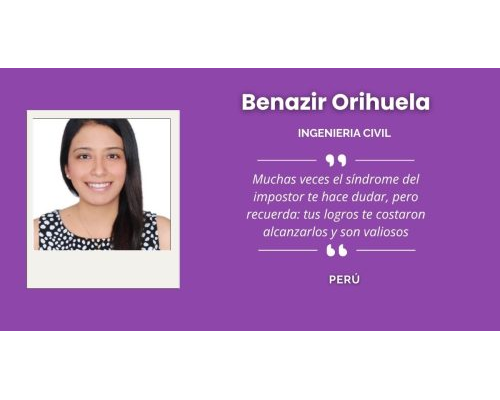 Benazir Orihuela, ingeniera civil peruana