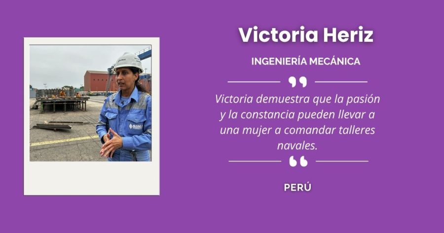 Victoria Heriz, destacada ingeniera mecánica peruana