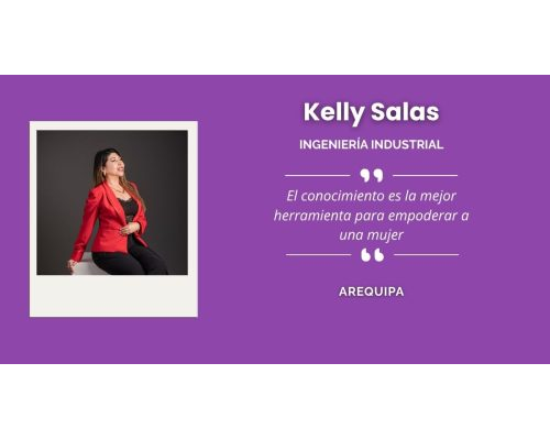 Kelly Salas, ingeniera industrial arequipeña