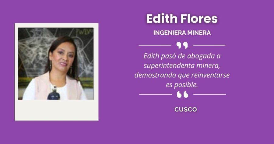 Edith Flores, destacada ingeniera minera cusqueña