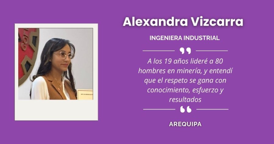 Alexandra Vizcarra, ingeniera industrial arequipeña