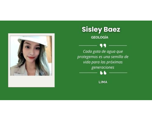 Sisley Báez, ingeniera geóloga limeña