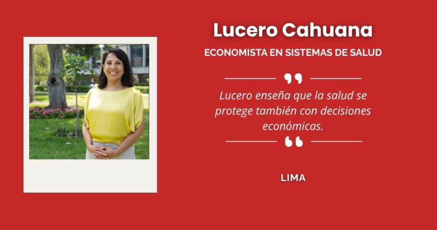 Lucero Cahuana, destacada economista en sistemas de salud de Lima