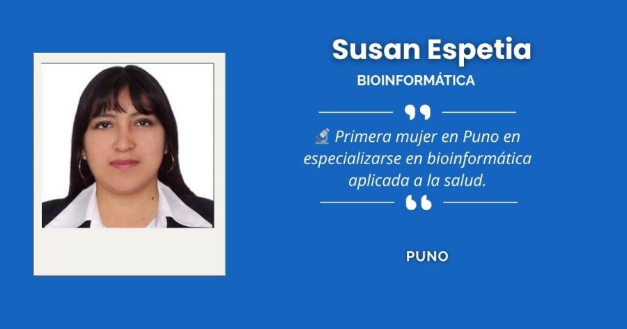 Susan Espetia, destacada bioinformática puneña