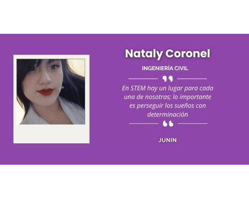 Nataly Ángela Coronel Armas, egresada de Ingeniería Civil