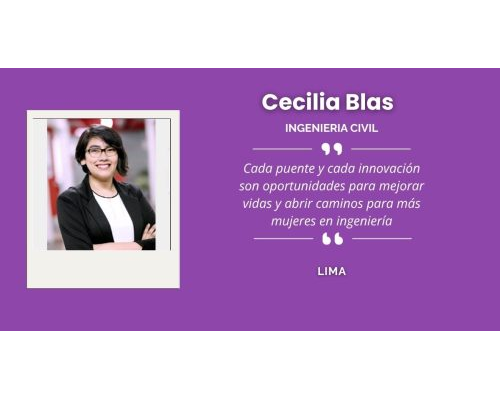 Cecilia Blas, ingeniera civil limeña