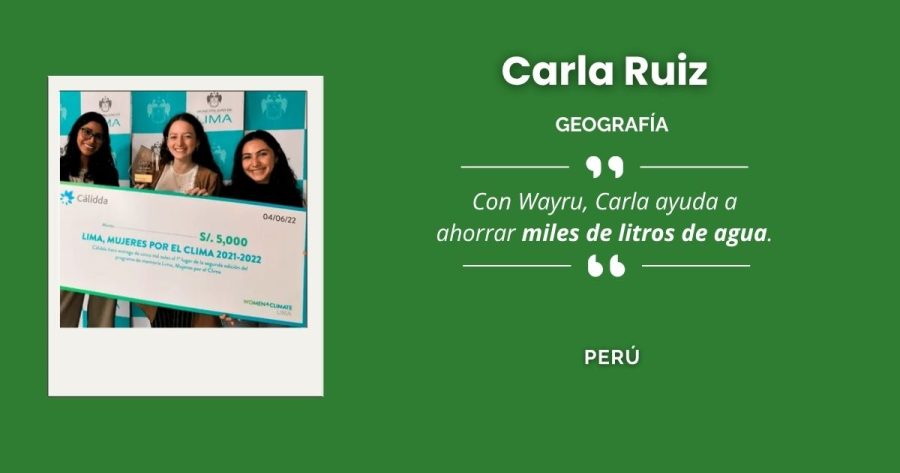 Carla Ruiz, destacada geógrafa peruana