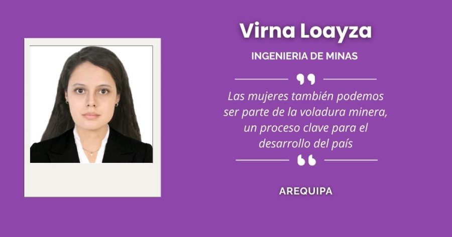 Virna Loayza, ingeniera de minas arequipeña