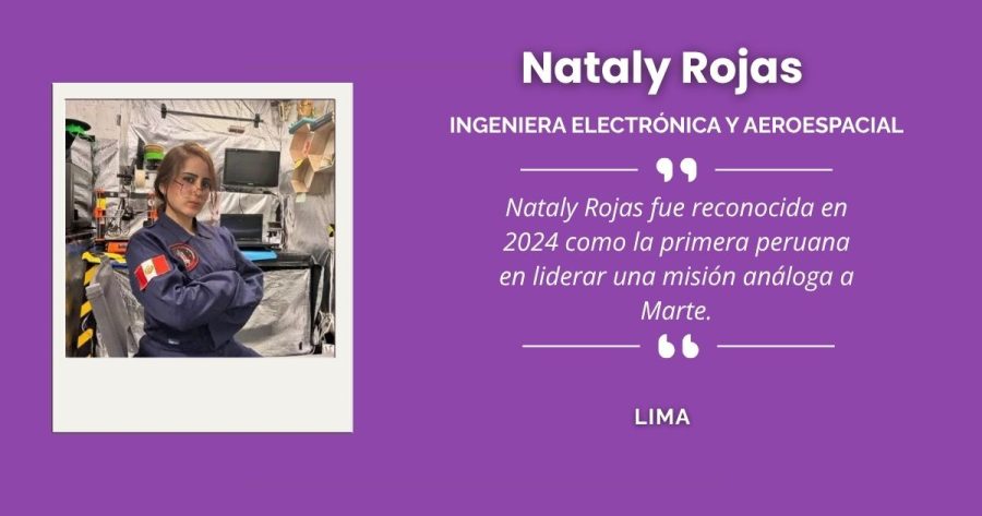 Nataly Rojas, referente limeña en ingeniería electrónica y aeroespacial