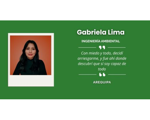 Gabriela Lima, ingeniera ambiental arequipeña