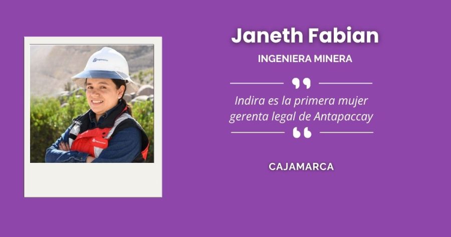 Janeth Fabián, ingeniera de minas cajamarquina, es una referente en la minería peruana