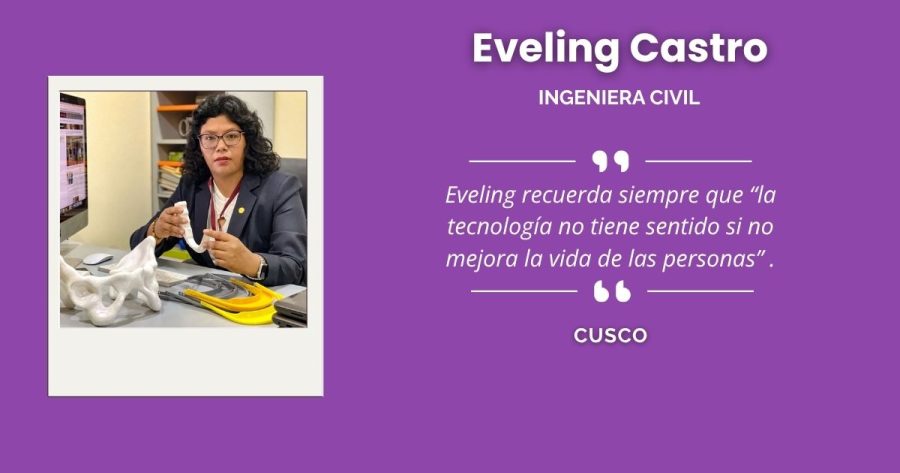 Eveling Castro, destacada ingeniera civil cusqueña