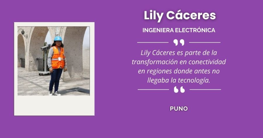 Lily Cáceres, ingeniera electrónica puneña