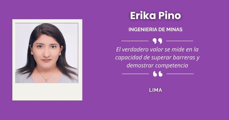 Erika Pino, ingeniera de minas limeña