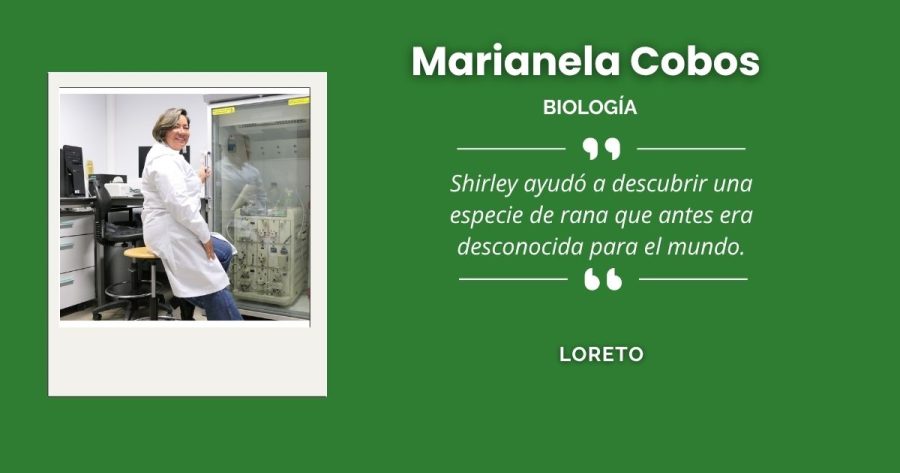 Marianela Cobos, destacada bióloga de Loreto