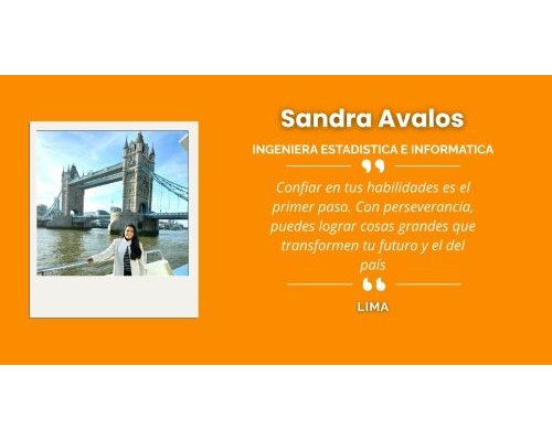 Sandra Avalos, ingeniera estadística e informática de Lima