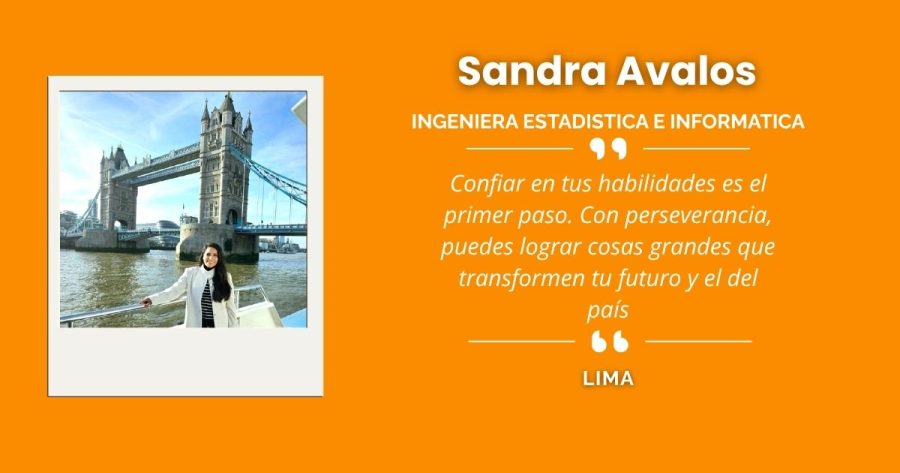 Sandra Avalos, ingeniera estadística e informática de Lima
